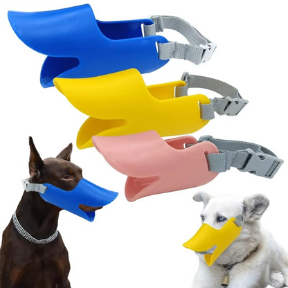 Comfortable Rubber Pet Muzzle for Small to Large Dogs