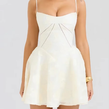 Chic Floral A Line Dress for Ladies