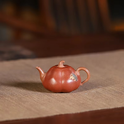 Artisanal Chinese Mini Pumpkin Tea Infuser Pot