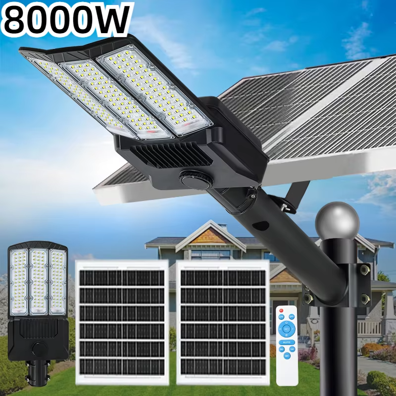 Bright Solar LED Floodlight with Motion Detector