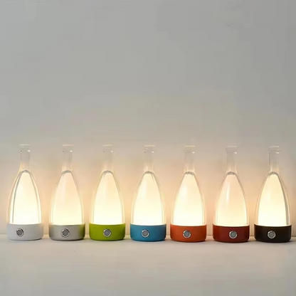 Wireless Wine Bottle Table Lamp with Bluetooth Speaker