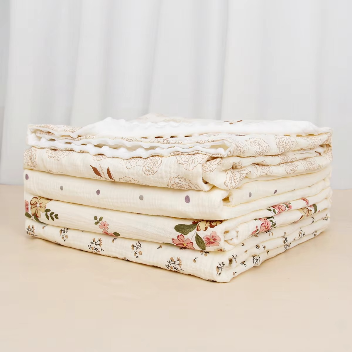 Gentle Baby Blanket, Plush Swaddle Wrap, 39x39 Inches