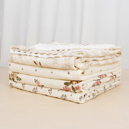 Gentle Baby Blanket, Plush Swaddle Wrap, 39x39 Inches