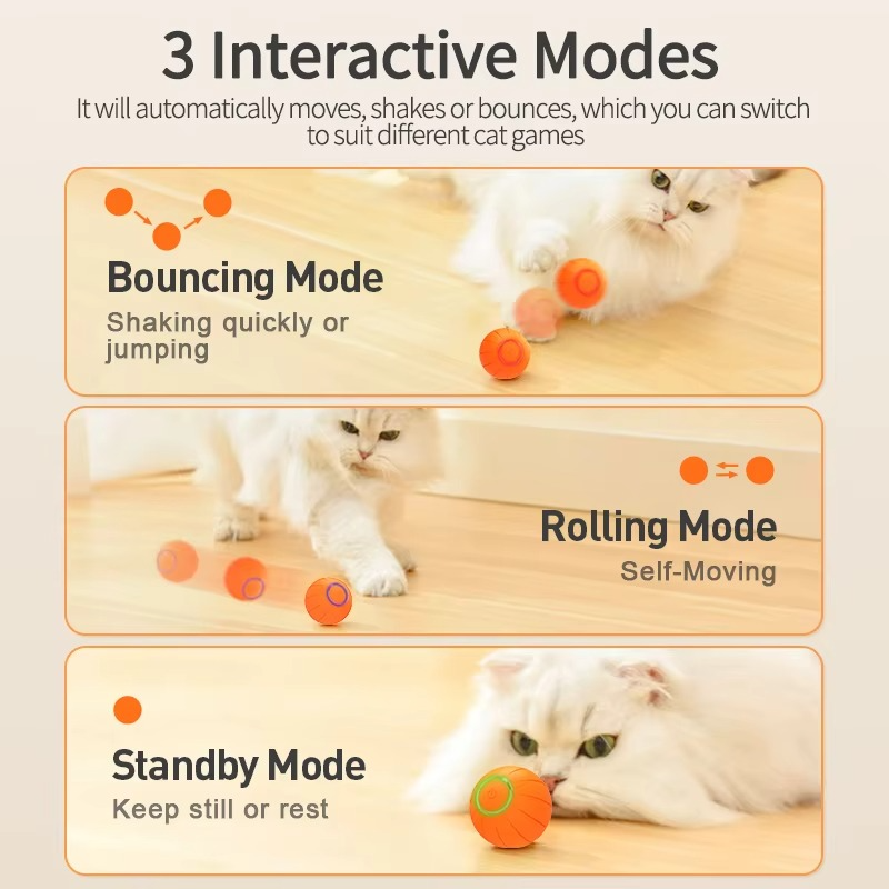 Fun Interactive LED Cat Toy Ball