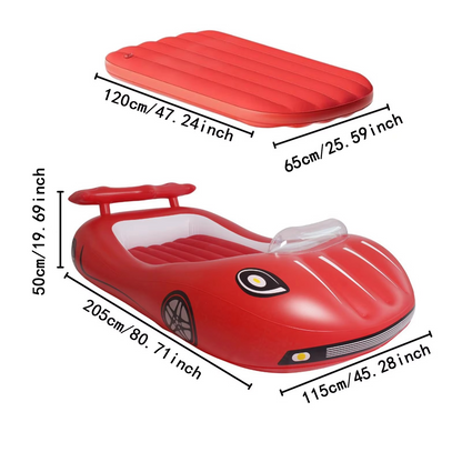 Portable Kids Air Bed with Plush Top Surface