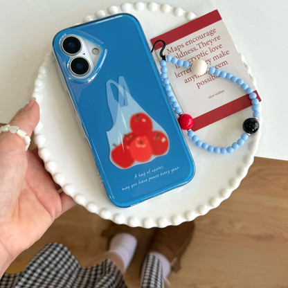 Colorful Phone Case with Interchangeable Charm Pendant