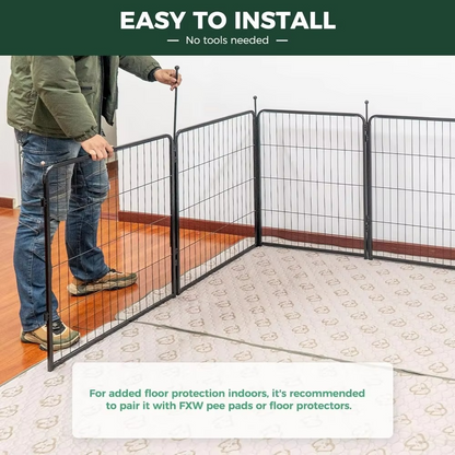 Durable Portable 40-Inch Pet Play Yard Fence
