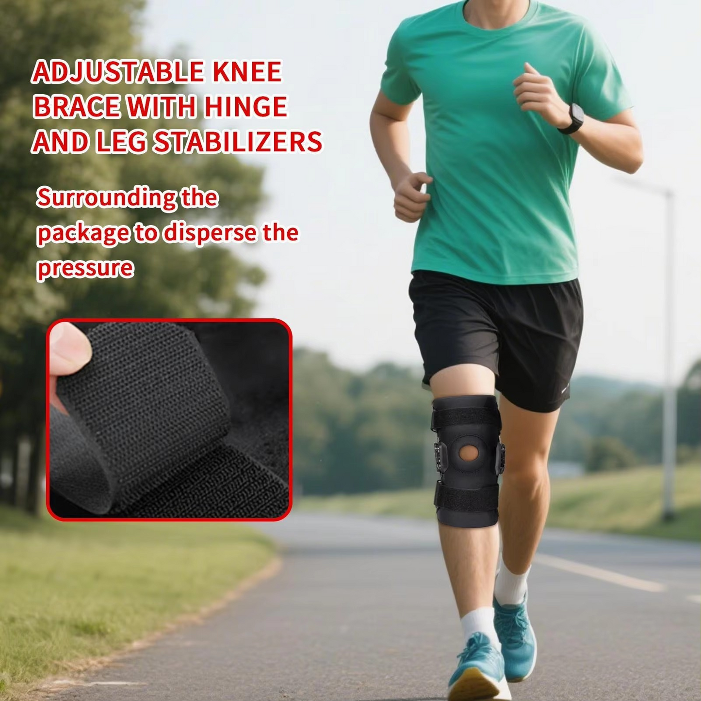 Flexible Sports Knee Wrap for Secure Fit and Pain Relief