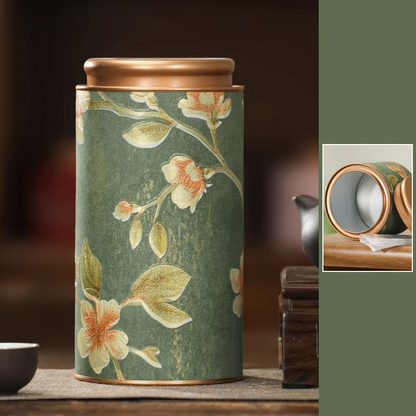 Decorative Floral Tea Storage Container