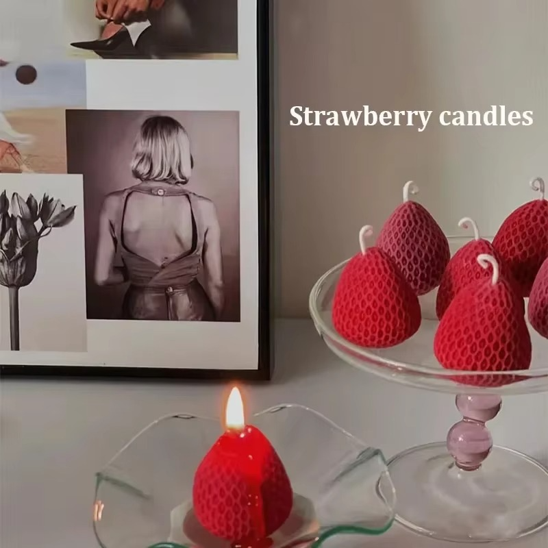 Fragrant Strawberry Soy Wax Home Candles
