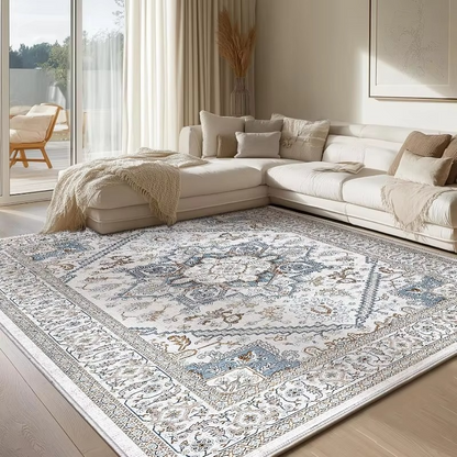 Plush Traditional Anti Slip Floor Rug for Home Decor