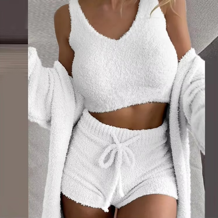 Soft Women's Warm Sleepwear Pajama Set