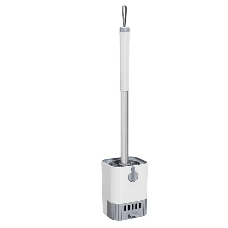 Adjustable Toilet Brush with Compact Holder