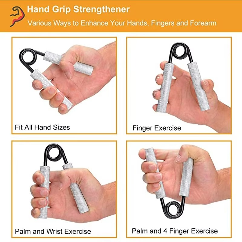 Compact Metal Hand Grip Exerciser for Stronger Hands