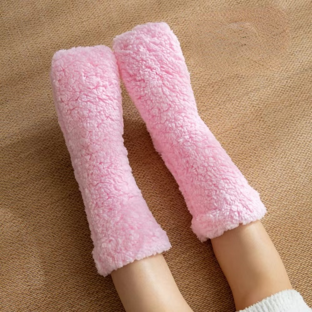 Warm Fuzzy Cozy Winter Socks with Grip Soles