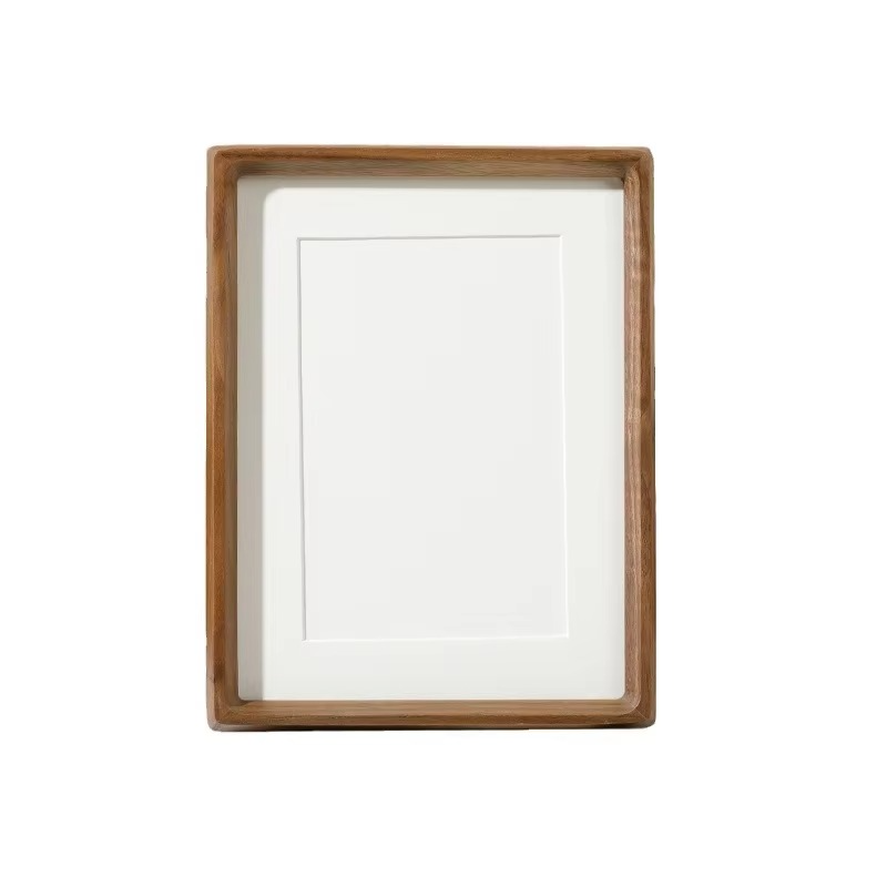 Natural Wooden Dark Brown Picture Frame - Hehif