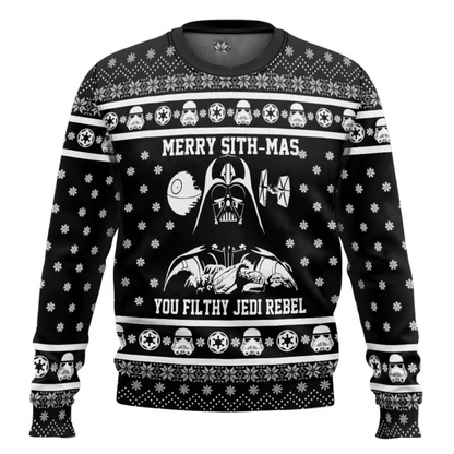 Fun Darth Vader Christmas Sweatshirt for Men Women