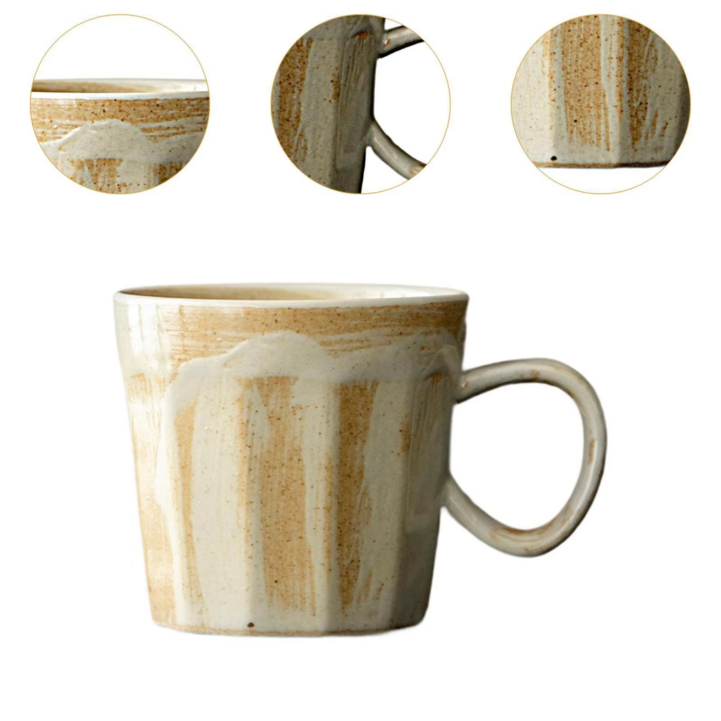 Ceramic Coffee Mug with Comfort Grip