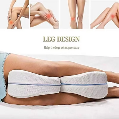 Contoured Support Foam Leg Pillow for Back Pain Relief