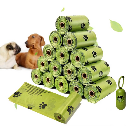Compostable Dog Poop Bags with Holder - Hehif