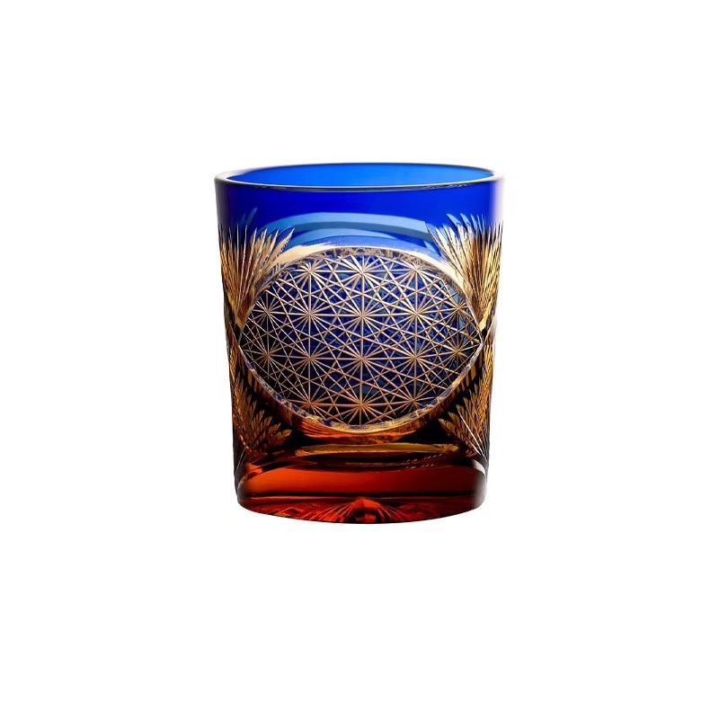 Luxury Cut Crystal Whiskey Tumbler Glass
