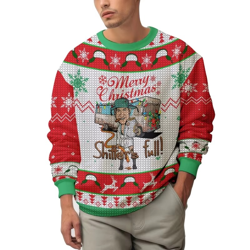 Fun Holiday 3D Graphic Sweater for Men and Women - Hehif