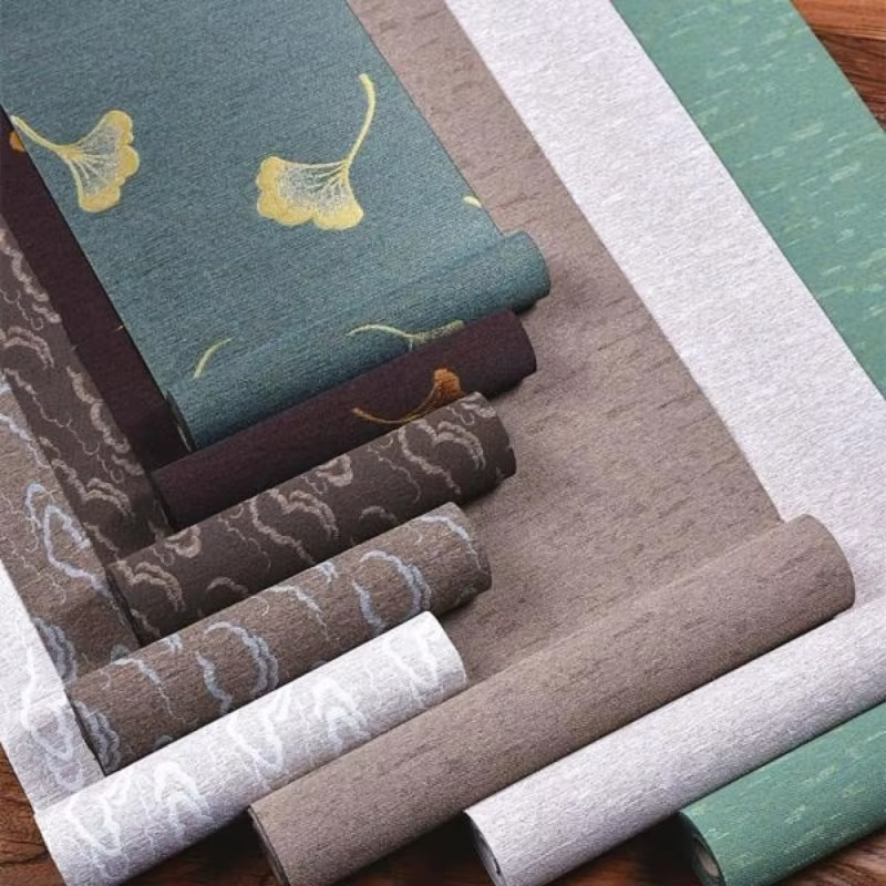 Elegant Waterproof Table Runner Green Leaf Tea Table Mat