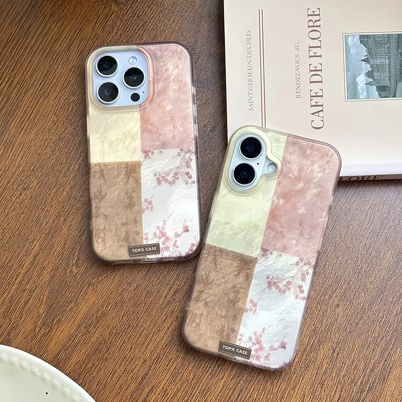 Floral Pink Blossom Pattern Phone Cover
