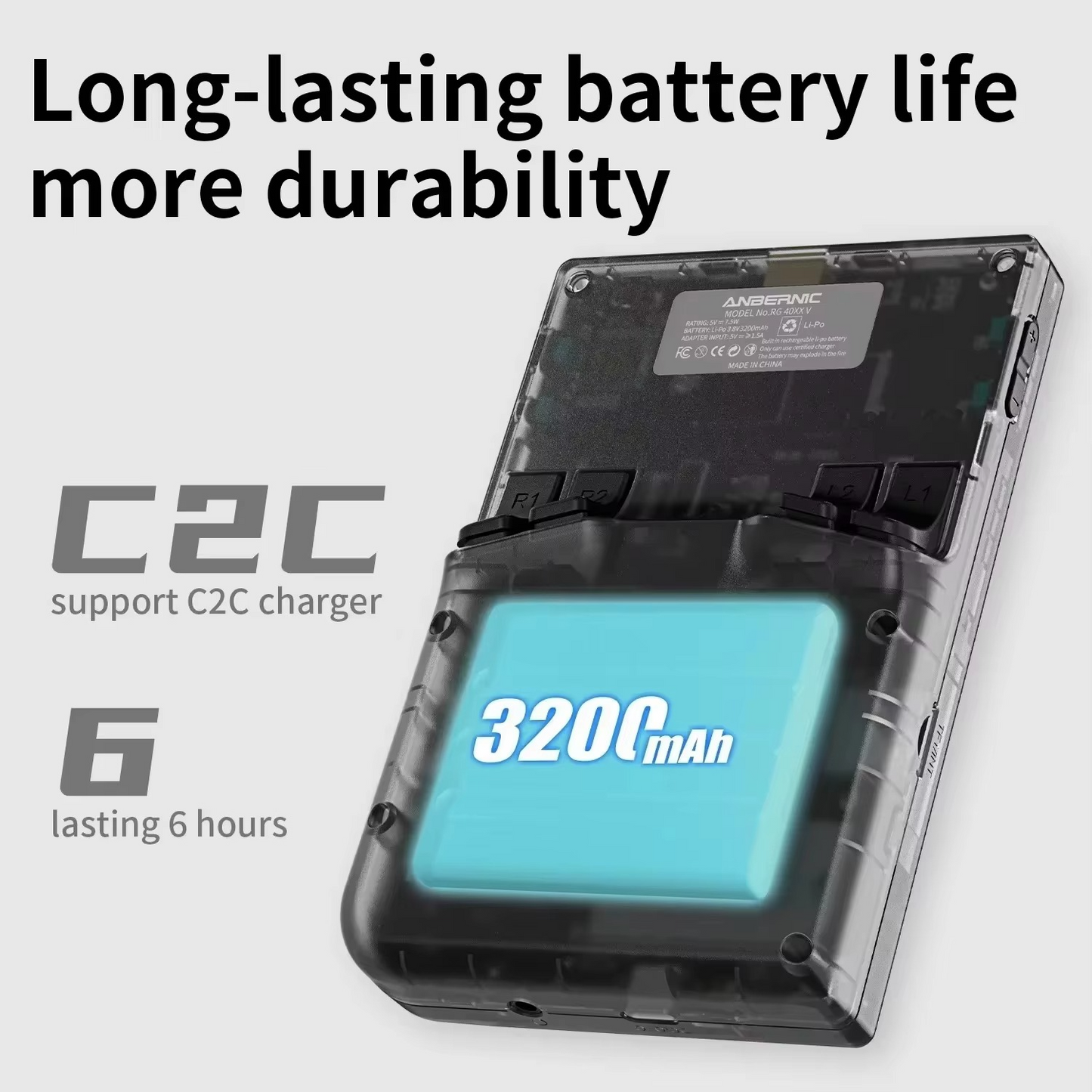 Portable Retro Gaming Console with 4-Inch Screen and WiFi