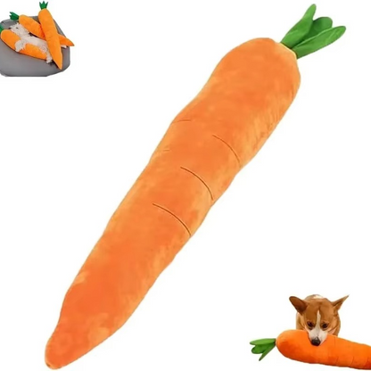 Jumbo 29.5 Soft Squeaky Dog Carrot Toy