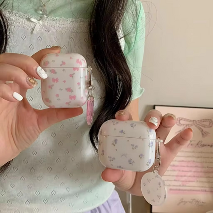 Cute Floral Bow AirPods Phone Case Cover