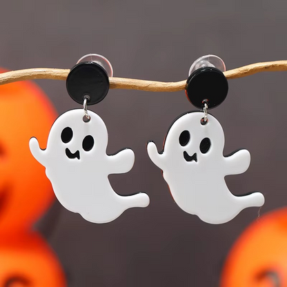Spooky Plastic Earrings 8 Pair Pack