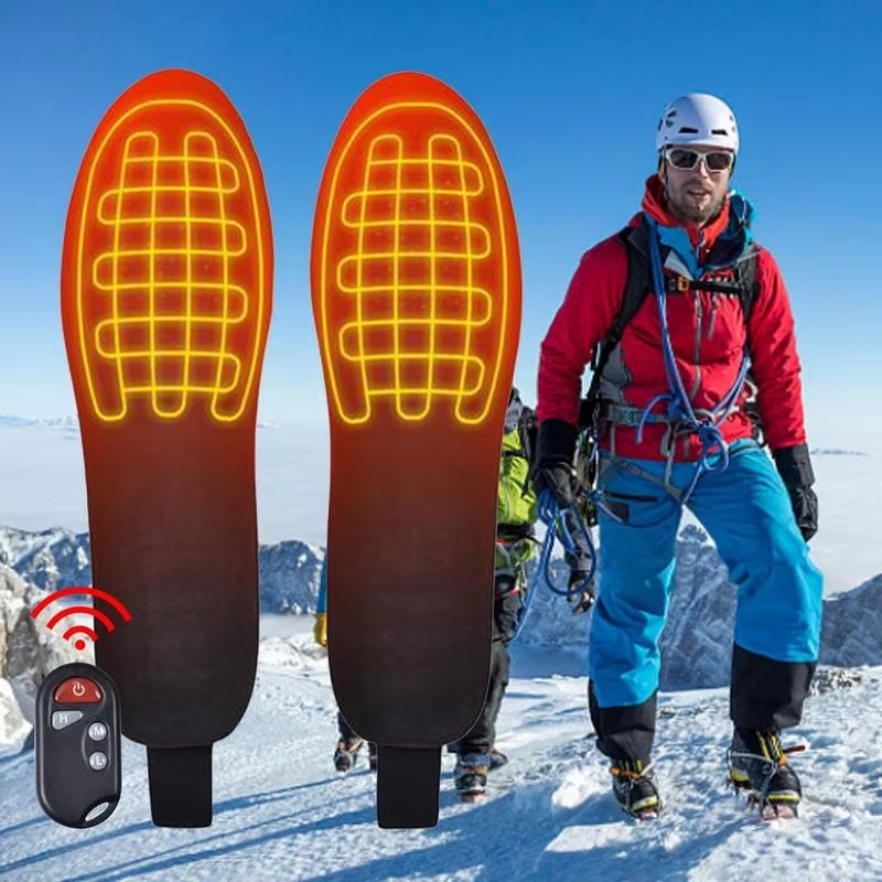 Warm Thermal Insulated Heated Insoles for Outdoor Use