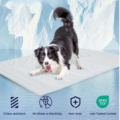 Cool Pet Bed Mat for Cats and Dogs - Breathable Sleeping Pad
