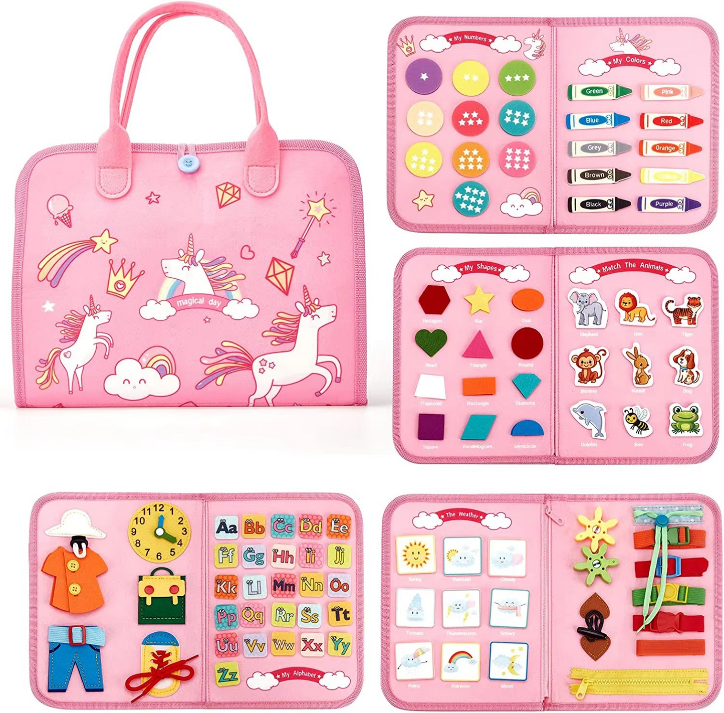 Interactive Toddler Learning Board Sensory Play Toy