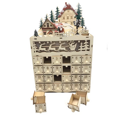 Fun Countdown LED Christmas Calendar with Lights