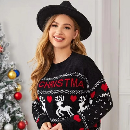 Soft Relaxed Fit Women's Crew Neck Sweater