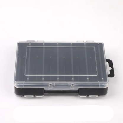 Compact Dual Layer Fishing Tackle Box with Clear View