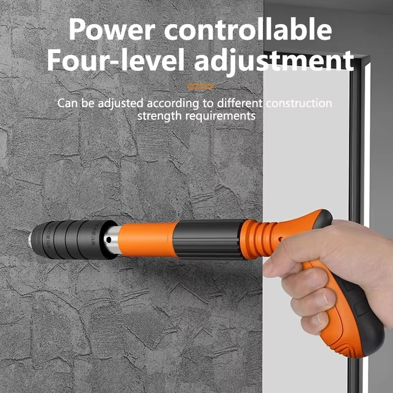 Professional Heavy-Duty Nail Gun Kit for Wood and Concrete