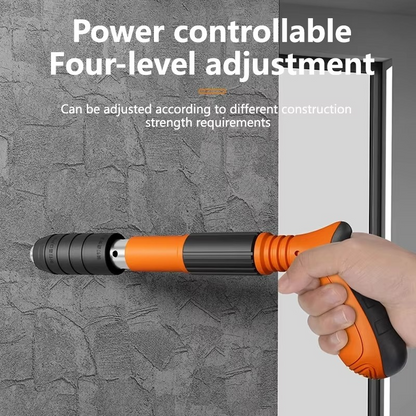 Professional Heavy-Duty Nail Gun Kit for Wood and Concrete