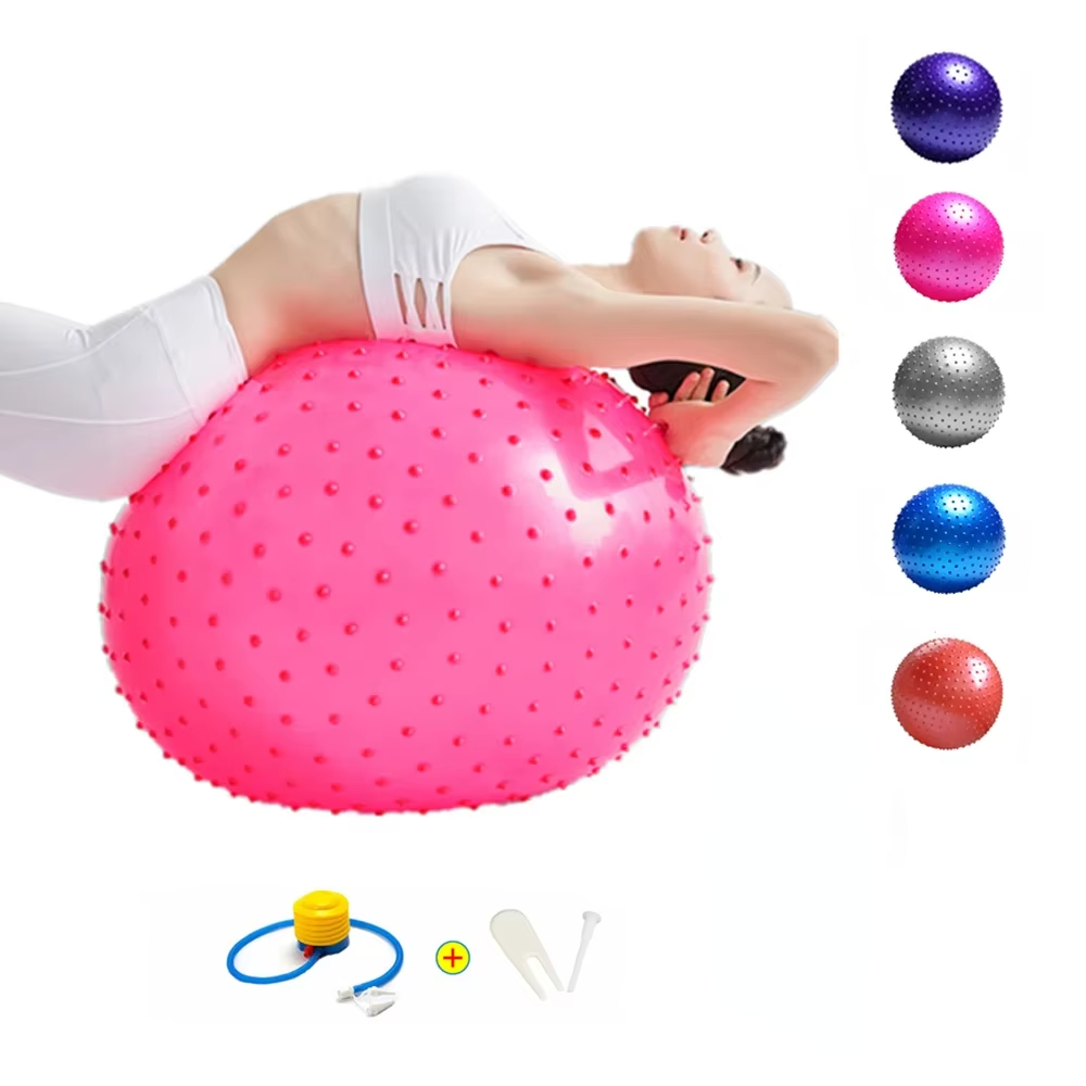 Durable Fitness Ball for Home Workout and Core Training - Hehif