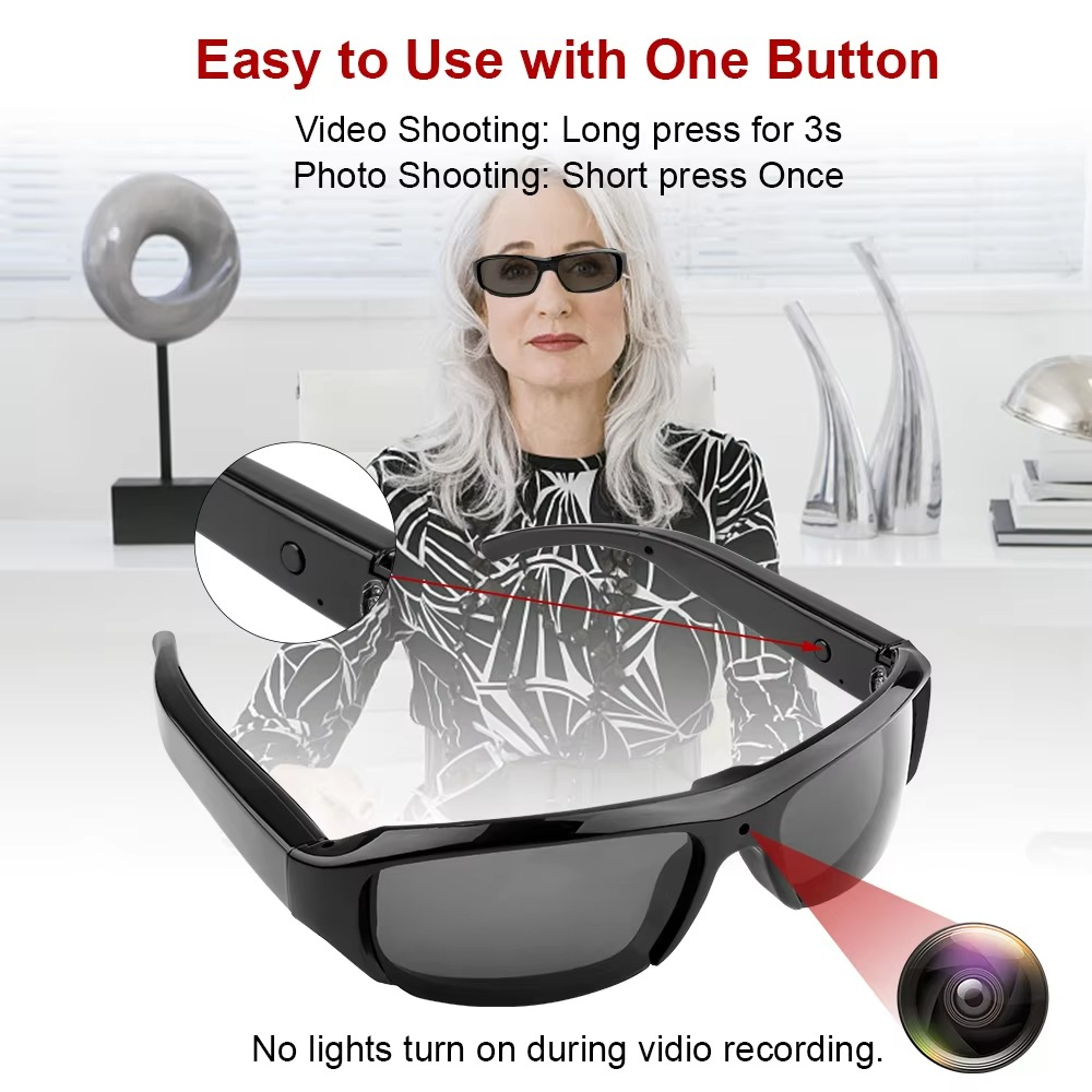 HD Video Sunglasses Camera for Outdoor Recording