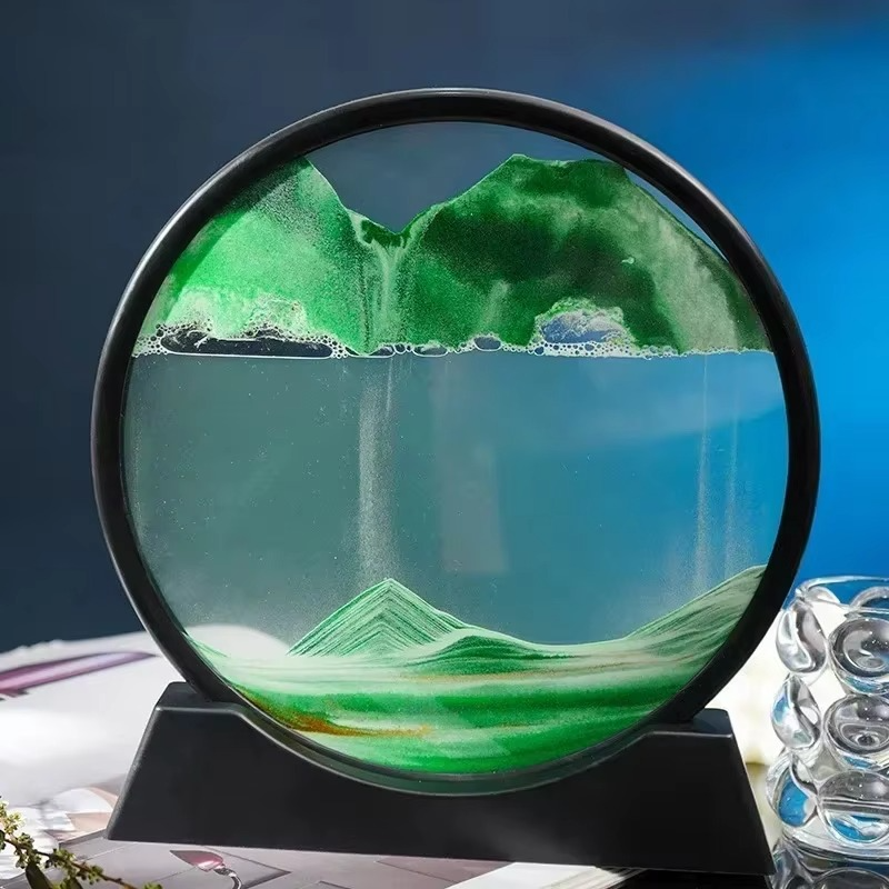 Colorful Ocean Hourglass Sand Art Decor