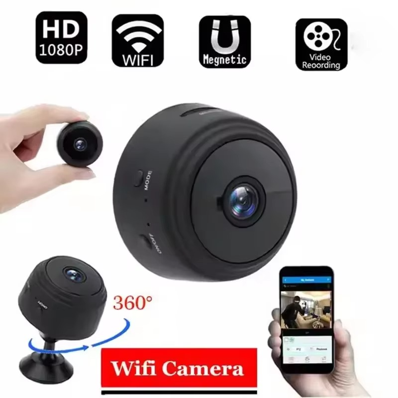 Compact 1080p WiFi Home Surveillance Camera with Night Vision