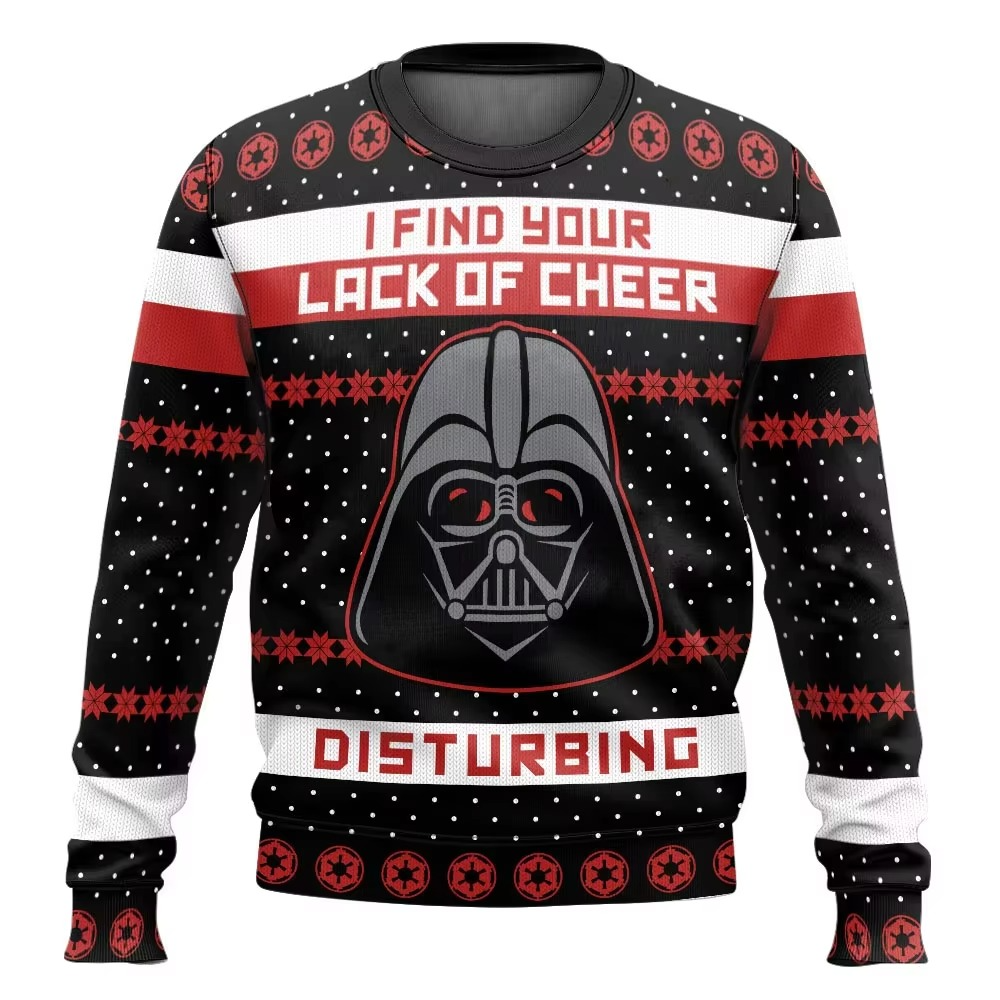 Fun Darth Vader Christmas Sweatshirt for Men Women