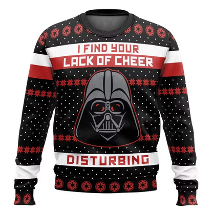 Fun Darth Vader Christmas Sweatshirt for Men Women