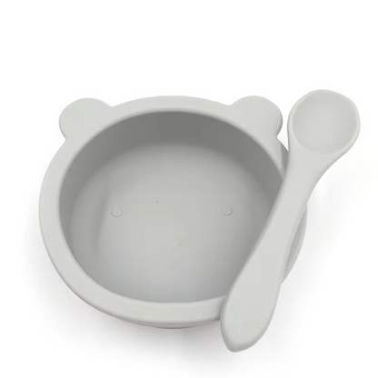 Easy Grip Baby Food Bowl and Spoon Set