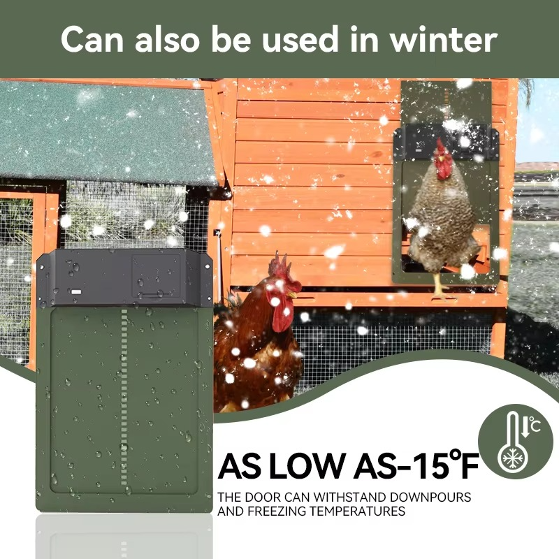 Easy Auto Chicken Coop Door Opener with Timer and Weatherproof