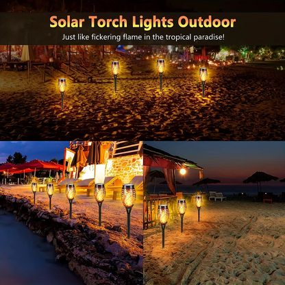 Warm Outdoor Solar Lantern for Patio & Walkways