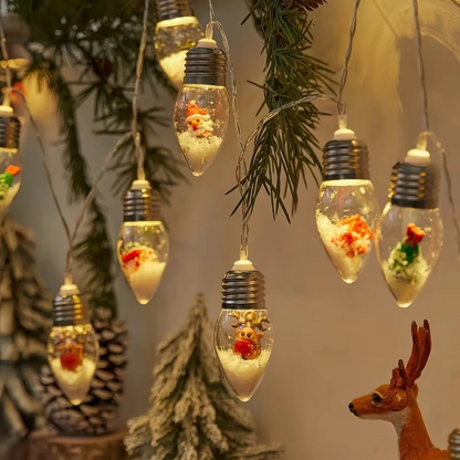 Indoor Outdoor Battery Operated Christmas Globe String Lights